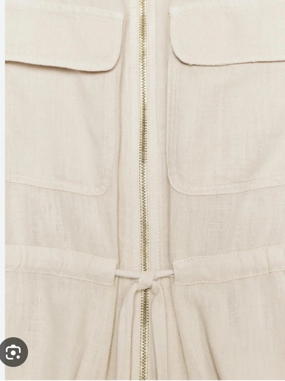 Zara NWT linen blend shirt 7940/734 - Picture 4 of 6